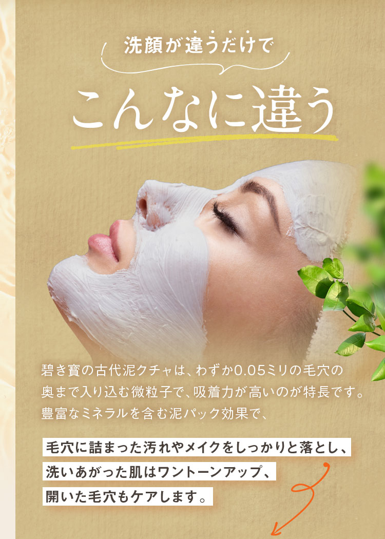 洗顔が違うだけでこんなに違う